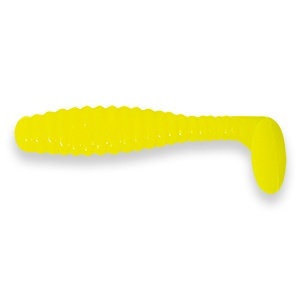 Shad Manns Swimmin Grub FCH Galben Fluo 11cm 5buc