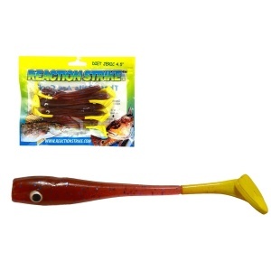Shad Salau Reaction Strike 11.5cm Claret Yellow 10buc