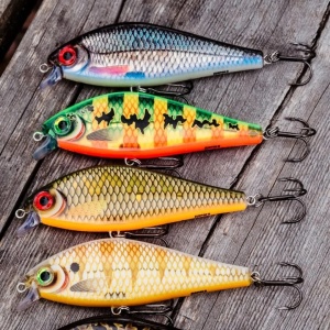 Vobler Rapala Super Shadow Rap SSDR11 PGG 11cm 38g pentru pescuit la rapitori - Fisela