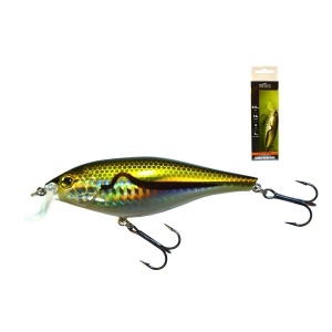 Vobler Rattling Wizard Shallow Rattle Shad SG 8.8cm 14g pentru pescuit la rapitori - Fisela