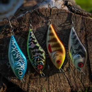 Vobler Salmo Vobler Slider SD10F GT Green Tiger 10cm 36g pentru pescuit la rapitori - Fisela