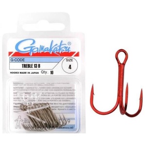 Ancore Gamakatsu 13R Red 10buc - echipament pentru pescuit - Fisela