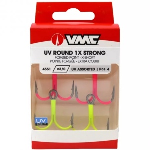 Ancore VMC 4551 Round Treble Orange Chartreuse Pink - Img 2