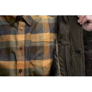 Camasa Vanator Blaser Marvin Flannel Green Orange - Img 6