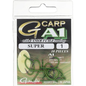 Carlige Crap Gamakatsu Verde A1 G-Carp Green Super 10buc - detaliu produs