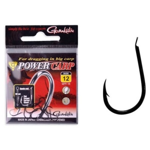 Carlig Gamakatsu Carlige PowerCarp Black 15buc pentru pescuit - Fisela