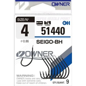 Carlige Salau cu Spin Owner Seigo-BH 51440 6buc