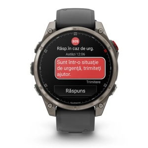 Ceas Garmin Fenix 8 Pro Amoled Sapphire Titan Grey Graphite Black 51mm - Img 2
