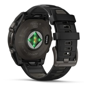 Ceas Garmin Fenix 8 Solar Sapphire Carbon Grey Titanium Black 47mm