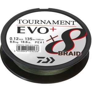 Fir Textil Daiwa Tournament 8xBraid EVO+ Verde 135m