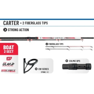 Lanseta Crap Dunare Colmic Carter MT 3m 50-300g 2+2 pentru pescuit - Fisela