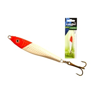 Pilker Ecopilker Kamasaki Alb Rosu - echipament pentru pescuit - Fisela