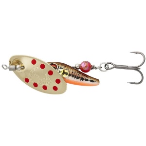 Rotativa Savage Gear Spinner Stickelbait Minnow Gold Red