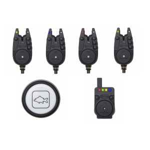 Avertizor Prologic Set 4 Avertizori K3 cu Receiver si Lanterna pentru pescuit - Fisela