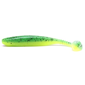 Shad Daiwa D Fin UV Chartreuse Tiger 10.2cm 7buc - echipament pentru pescuit - Fisela