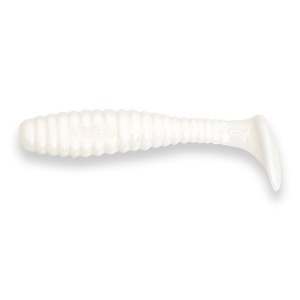 Shad Manns Swimmin Grub W White Alb 11cm 5buc