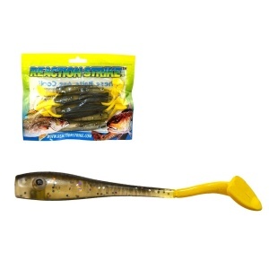 Shad Salau Reaction Strike 11.5cm Grey Yellow 10buc