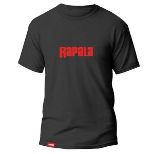 Tricou Pescuit Rapala Black Red Logo T-Shirt