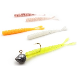 Vierme Mustad Aji Micro Pilo OGG 5cm 15+1buc - echipament pentru pescuit - Fisela