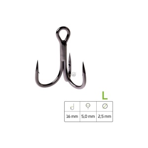 Ancora Somn Zeck Pro-Treble L 4buc - echipament pentru pescuit - Fisela