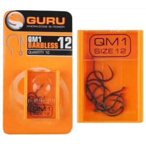 Carlige Method Feeder Guru Barbless QM1 10buc - detaliu produs