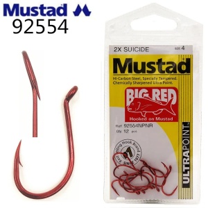 Carlig Mustad Carlige Somn 92554 NPNR Ultra Point Red pentru pescuit - Fisela