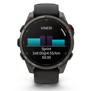 Ceas Garmin Fenix 8 Pro Amoled Sapphire Titan Grey Graphite Black 51mm - Img 9