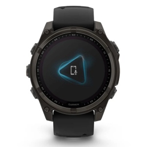 Ceas Garmin Fenix 8 Solar Sapphire Carbon Grey Titanium Black 47mm