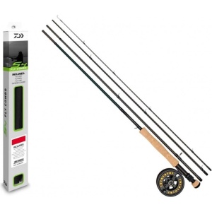 Combo Pescuit la Musca Daiwa Lanseta 2.59m Mulineta Clasa 5/6