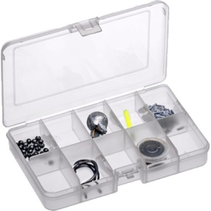 Cutie accesorii pescuit 10 compartimente 16x10x2cm