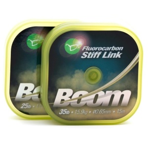 Fir Fluorocarbon Korda Boom Stiff Link, Low Vis Green, 15m