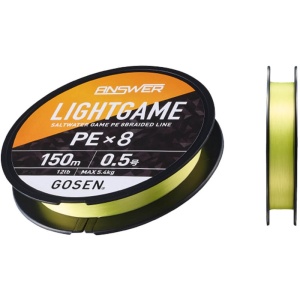 Fir Textil Gosen Answer Light Game PE X8 Cocktail Yellow 150m