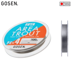 Fir textil Fir Textil Trout Area Gosen Fata Gri PE X4 100m pentru pescuit - Fisela