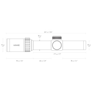 Luneta Hawke Vantage WA 1-8X24 L4A/IR/30mm - echipament pentru vanatoare - Fisela