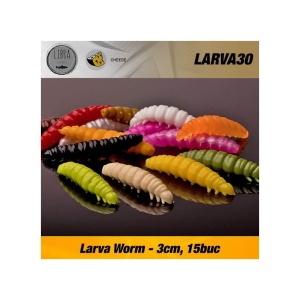 Naluca Pastrav Libra Larva Worm 036 15buc - Img 6