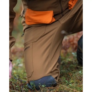 Pantaloni Blaser Tackle Softshell Rubber Brown - echipament pentru vanatoare - Fisela