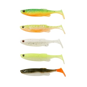 Shad Savage Gear Fat Minnow T-Tail Darkwater Mix 7.5cm 5buc