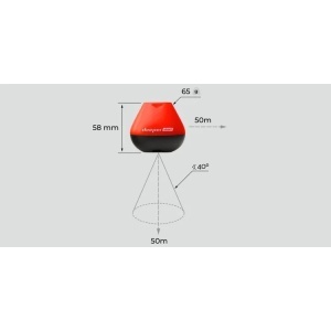 Sonar Pescuit Deeper Start Fishfinder Negru Portocaliu - Fisela