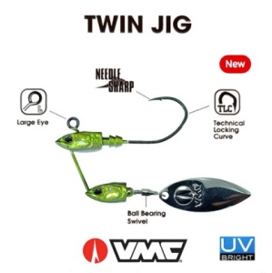 Spinnerbait VMC Twin Jig Pink Lady 2buc - Img 2