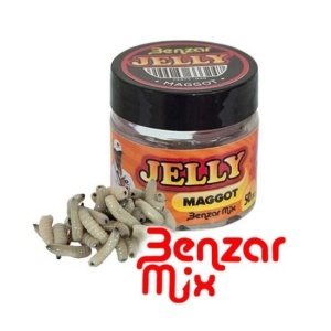 Viermusi Artificiali Benzar Mix Jelly Bait Maggot Natur 50buc