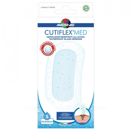 Pansament impermeabil steril Cutiflex Med Steril Master-Aid, 10.5 x 20cm, 5 bucăți