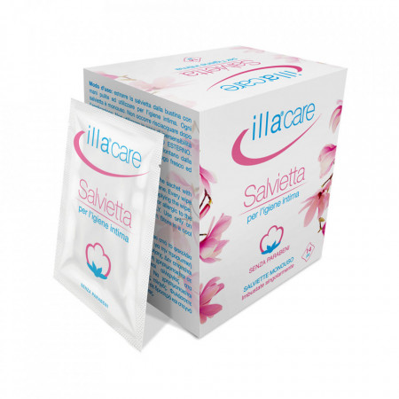 Șervețele intime bumbac Illa Care, 14 bucăți