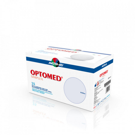 Optomed Simplex – Tampon ocular steril nonadeziv, 25 bucăți
