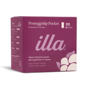 Absorbante Zilnice Bumbac 100% Pocket Illa, 20 buc