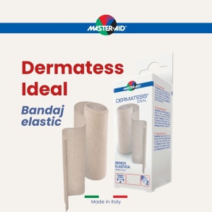 Bandaj elastic cu clemă Dermatess Ideal, 5m x 10 cm - Img 2