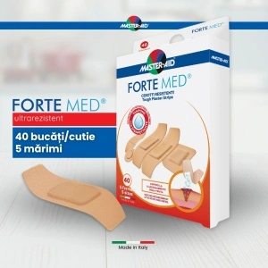 Plasturi Forte Med, Master-Aid, ultra-rezistenți, 5 mărimi, 40 bucăți - Img 6