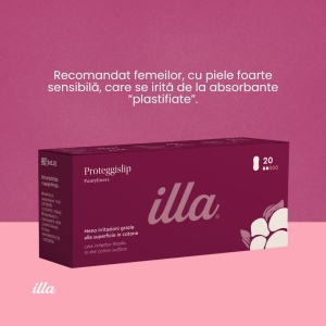 Absorbante Zilnice Bumbac 100% 2 Picături Illa, 20 buc - Img 4