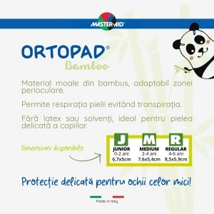 Ocluzoare Copii Ortopad Alb Mediu, Master-Aid, 50 buc - Img 2