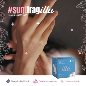 Absorbante Noapte Bumbac 100% Flux Abundent Illa, 12 buc - Img 3