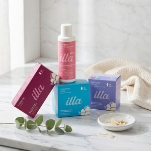 Pachet Ciclu Complet Illa, 4 Produse Bumbac